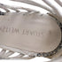 Women's Stuart Weitzman Loops Strappy Sandals in Grey Python-Embossed Leather