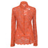 Women's Erdem Cecilia Lace Shirt in Orange Polyamide