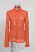Women's Erdem Cecilia Lace Shirt in Orange Polyamide