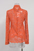 Women's Erdem Cecilia Lace Shirt in Orange Polyamide