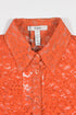 Women's Erdem Cecilia Lace Shirt in Orange Polyamide