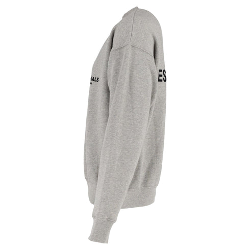Men's Essentials Fear of God Signature Logo Graphic Print Sweatshirt in Grey Cotton