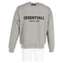 Men's Essentials Fear of God Signature Logo Graphic Print Sweatshirt in Grey Cotton