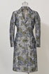 Women's Etro Floral Jacquard Long Coat in Multicolor Polyester