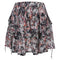 Women's Iro Paris Megan Printed Ruffle Mini Skirt in Multicolor Viscose