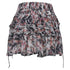 Women's Iro Paris Megan Printed Ruffle Mini Skirt in Multicolor Viscose