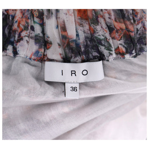 Women's Iro Paris Megan Printed Ruffle Mini Skirt in Multicolor Viscose