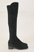 Women's Stuart Weitzman Tia Over-The-Knee Boots in Black Suede