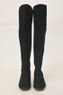 Women's Stuart Weitzman Tia Over-The-Knee Boots in Black Suede
