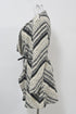 Women's Ba&Sh Ilda Open Knit Belted Cardigan in Black and White Polyester