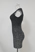 Women's Dsquared2 V-Neck Mini Dress in Grey Virgin Wool