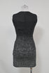 Women's Dsquared2 V-Neck Mini Dress in Grey Virgin Wool