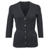 Women's Jil Sander Buttoned Cardigan in Grey Wool