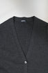 Women's Jil Sander Buttoned Cardigan in Grey Wool