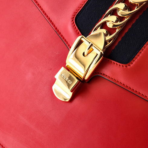 Sylvie Top Handle Bag Leather Medium