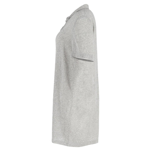 Women's Alexander Wang Mini Fray Detail Shirt Dress in Grey Cotton