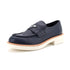 Men's Triangle Logo Loafers Spazzolato Leather