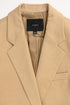 Women's Joseph Julia Oversized Open Blazer in Brown Linen
