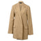 Women's Joseph Julia Oversized Open Blazer in Brown Linen