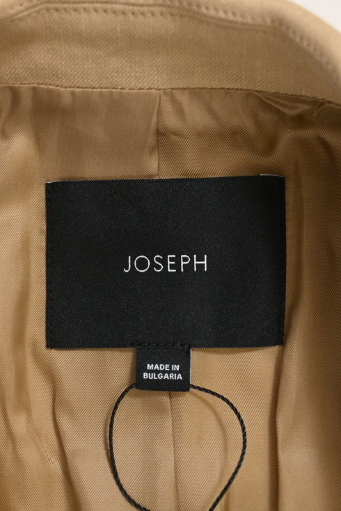Women's Joseph Julia Oversized Open Blazer in Brown Linen