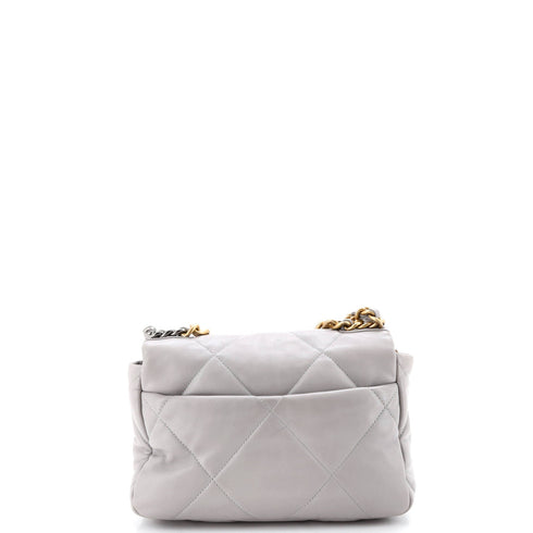 19 Flap Bag Quilted Leather Medium