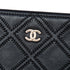 Diamond Double Stitch O Case Clutch Quilted Calfskin Large