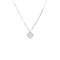 Sweet Alhambra Pendant Necklace 18K White Gold with Diamonds