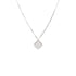 Sweet Alhambra Pendant Necklace 18K White Gold with Diamonds