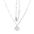 Sweet Alhambra Pendant Necklace 18K White Gold with Diamonds