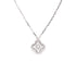 Sweet Alhambra Pendant Necklace 18K White Gold with Diamonds