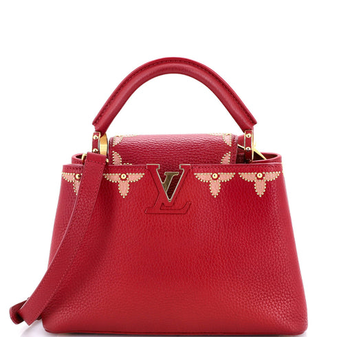 Capucines Bag Leather with Embellished Detail BB