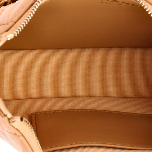 19 Zip Hobo Clutch with Chain Quilted Aged Calfskin