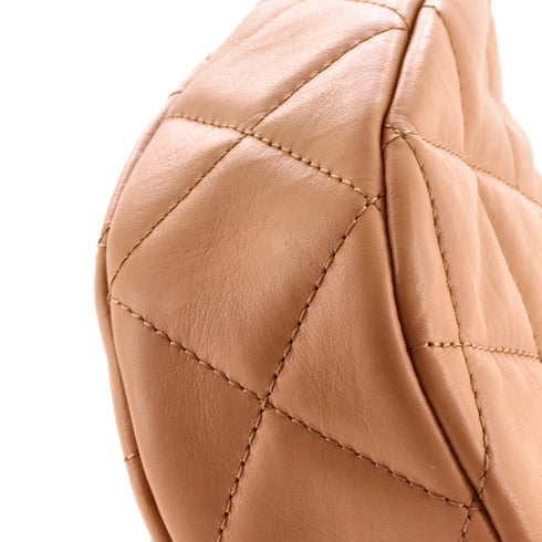 19 Zip Hobo Clutch with Chain Quilted Aged Calfskin