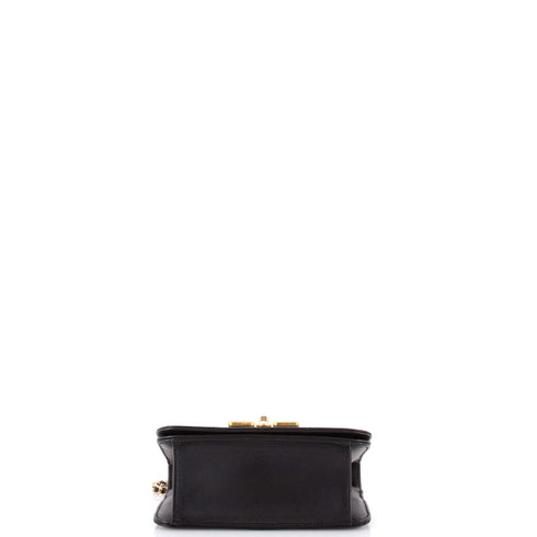 Resin and Pearl CC Full Flap Bag Quilted Calfskin Small