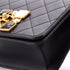 Resin and Pearl CC Full Flap Bag Quilted Calfskin Small