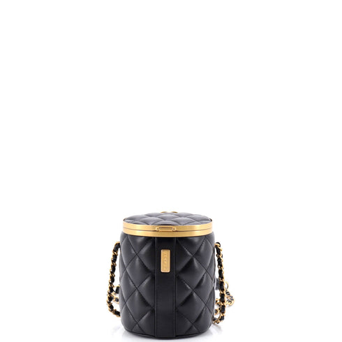 Crown Box Vanity Bag Quilted Lambskin Mini