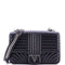 Chain Flap Shoulder Bag Diagramme Quilted Leather Large
