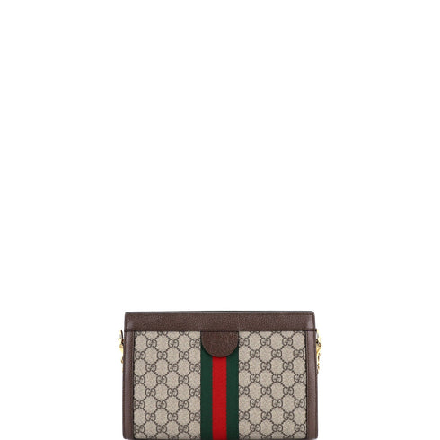 Ophidia Chain Shoulder Bag GG Coated Canvas Small