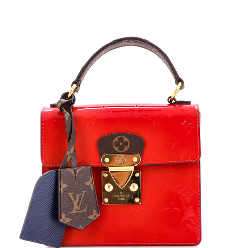 Spring Street NM Handbag Monogram Vernis with Monogram Canvas and Epi Leather