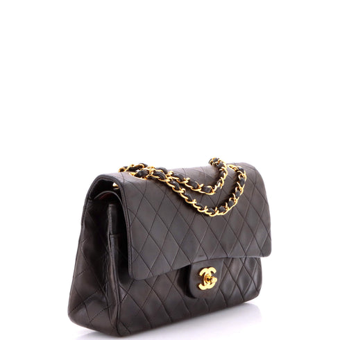 Vintage Classic Double Flap Bag Quilted Lambskin Medium