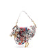 Saddle Handbag with Strap Printed Leather Medium