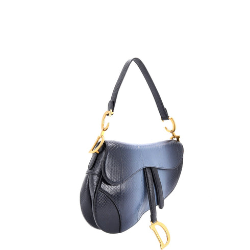 Saddle Handbag Python Medium