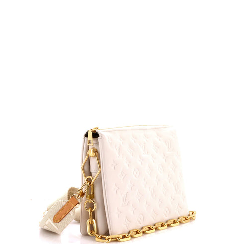 Coussin Bag Monogram Embossed Lambskin PM