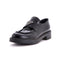 Women's Triangle Logo Loafers Spazzolato Leather