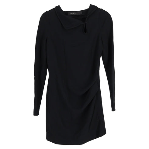 Women's Roland Mouret Mini Dress in Black Viscose