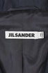 Women's Jil Sander Raw Edge Single-Breasted Blazer in Navy Blue Viscose