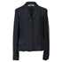 Women's Jil Sander Raw Edge Single-Breasted Blazer in Navy Blue Viscose