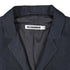 Women's Jil Sander Raw Edge Single-Breasted Blazer in Navy Blue Viscose