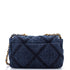 19 Flap Bag Quilted Denim Medium