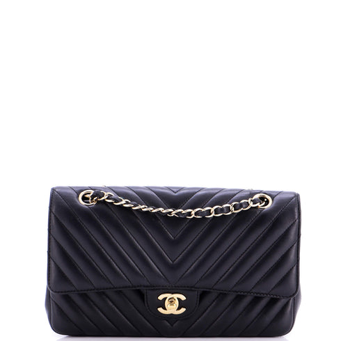 Classic Double Flap Bag Chevron Lambskin Medium